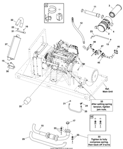 Engine Group Diagram and Parts List for 076180-04  Briggs and Stratton Generator